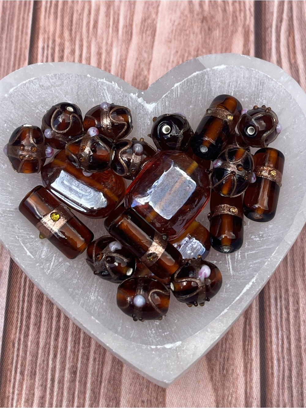Vintage glass beads